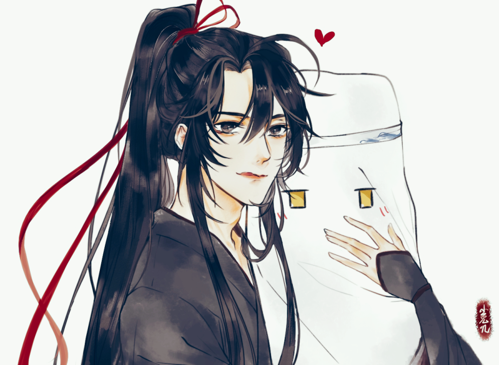 《魔道祖师》高清壁纸:最后一张魏无羡跟蓝忘机在静室