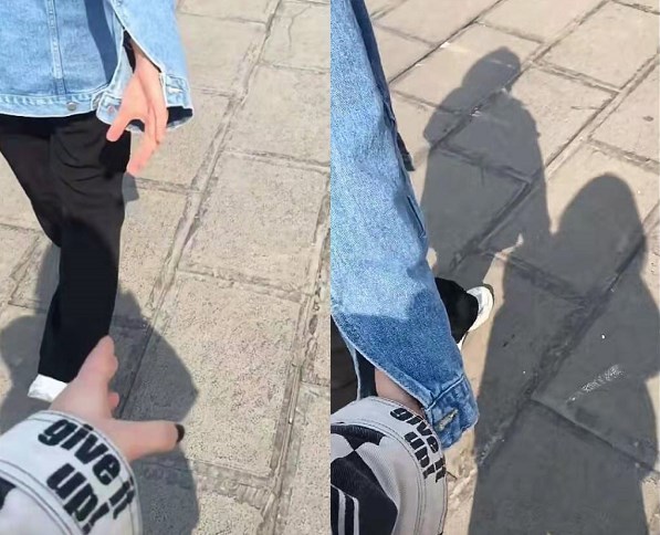 最近流行"假装有男友"拍照,张张甜炸,看到最后:被影子