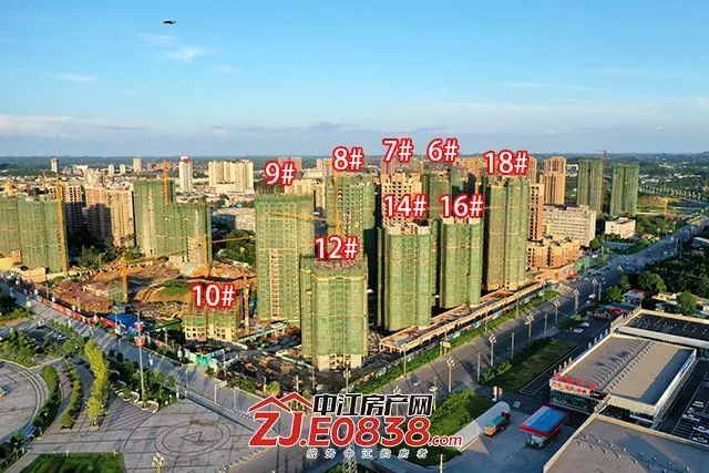 强势围观!中江主城区15盘最新施工进度