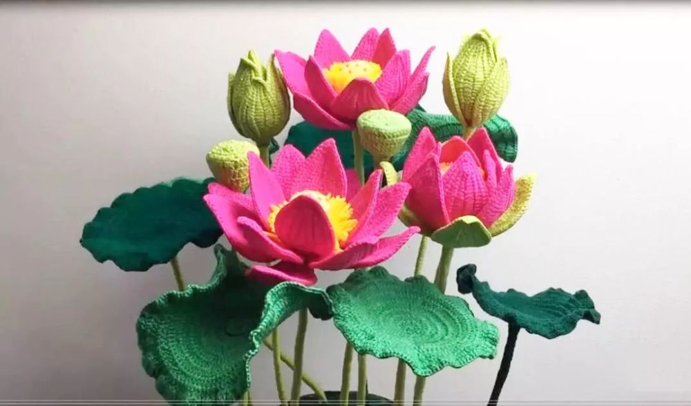 仙气十足各种荷花编织教程出淤泥而不染濯清涟而不妖