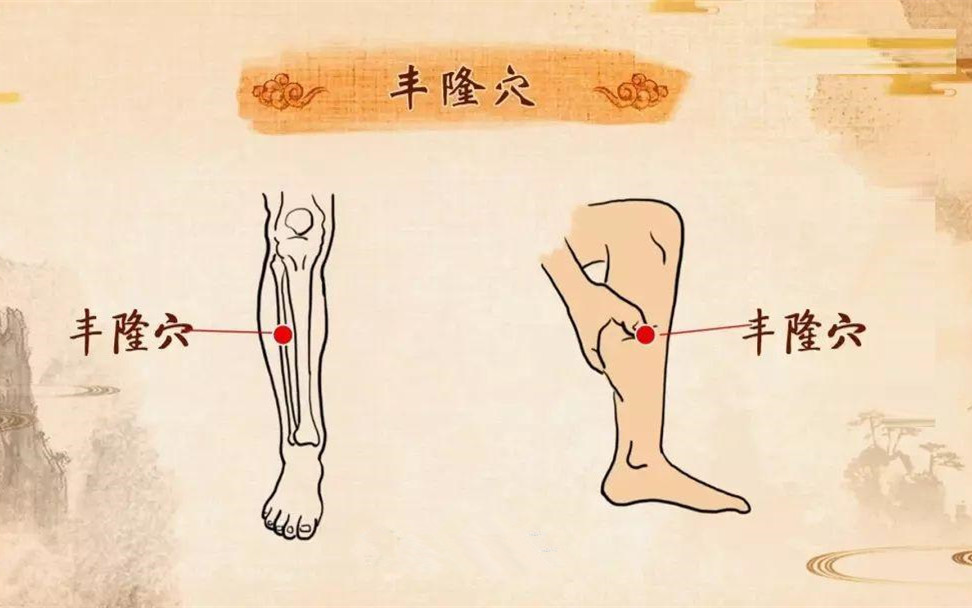 丰隆穴:健脾祛湿