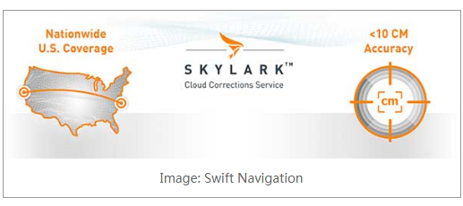 SwiftNavigation定位服务Skylark覆盖全美提供车道级精确定位