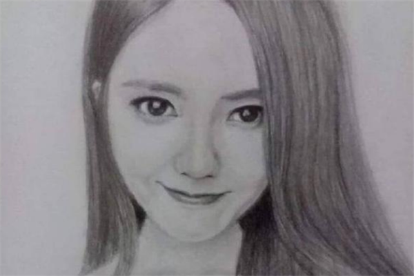 4位当红女艺人的素描画唐嫣最媚迪丽热巴最美赵丽颖最清纯