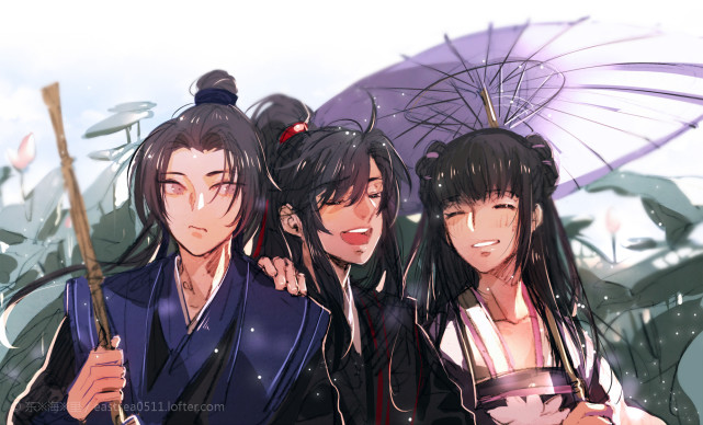 《魔道祖师》高清壁纸:最后一张云梦三姐弟,回不去的