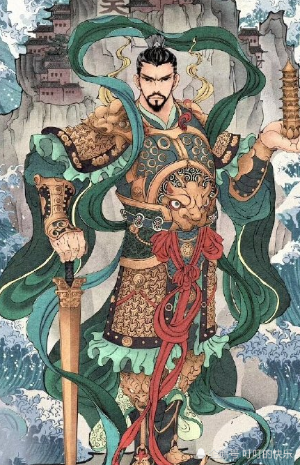 魔童降世立体画:哪吒三头六臂已够帅,看到李靖的瞬间
