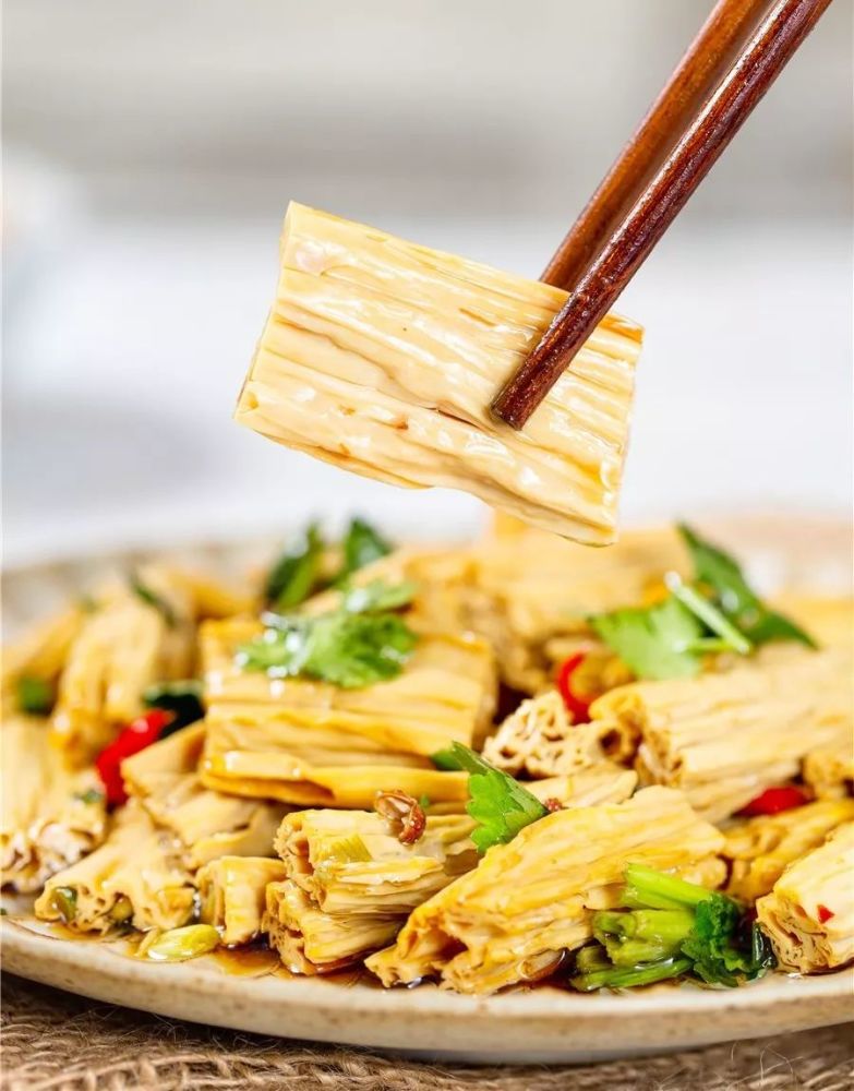 在家吃素啊 火锅涮菜王者!蛋白质≥40%的「头层」腐竹