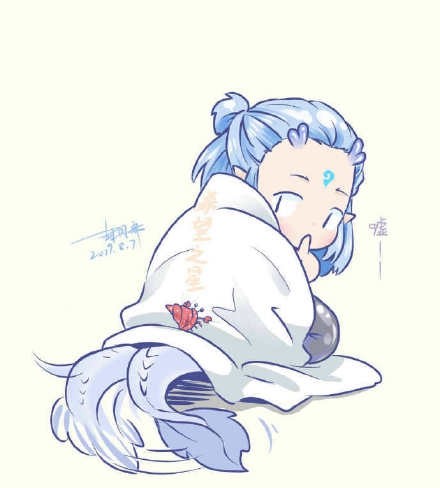 哪吒之魔童降世漫画敖丙盖着被子却不小心露出龙尾