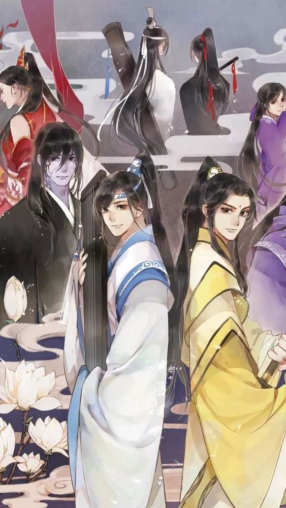 魔道祖师高清壁纸:魏婴睡着了,蓝忘机望着他的样子,真