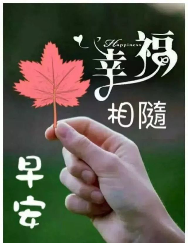 秋天早上好祝福语录 秋季微信群发早安祝福图片大全