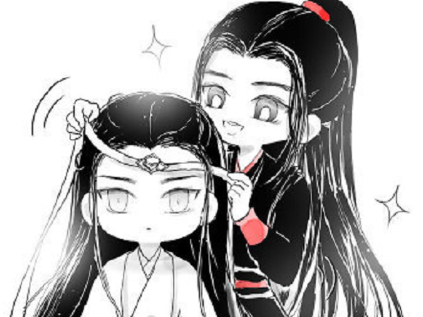 魔道祖师"忘羡"cp,无羡帮忘机梳头发,却把自己给弄哭了!