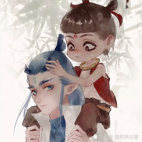 《哪吒》:藕饼cp"可盐可甜"情侣头像,一句话证明你