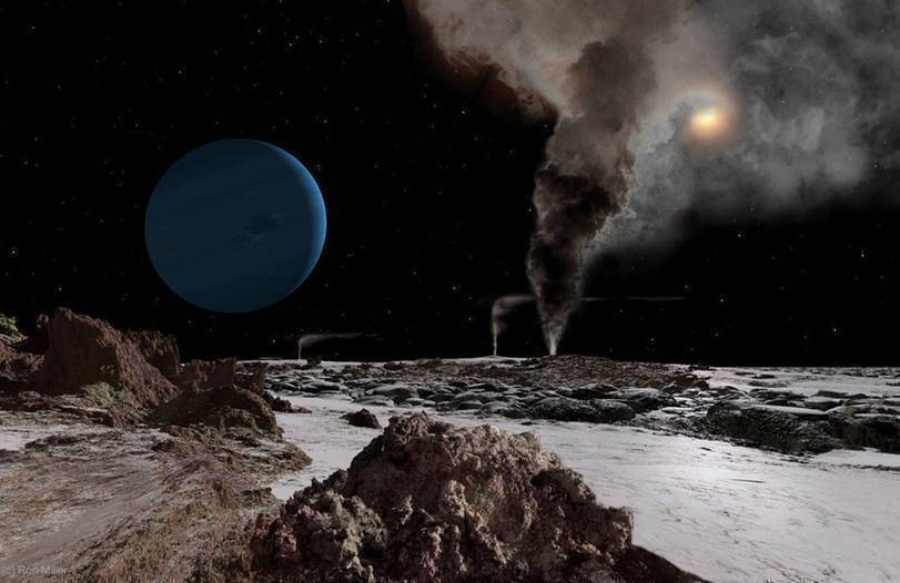 由于与太阳之间遥远的距离,天王星是一颗寒冷的星球.