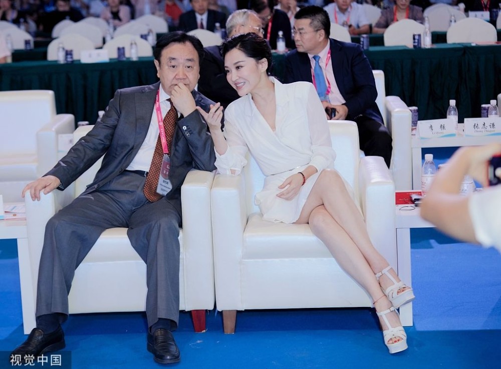 许晴出席学术会议,与院士畅聊