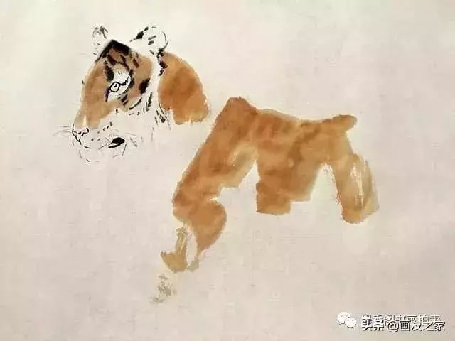 国画教程:写意老虎画法步骤,又学会一招