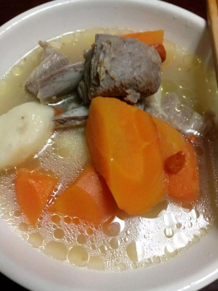 营养版美味山药胡萝卜羊肉汤做法上线