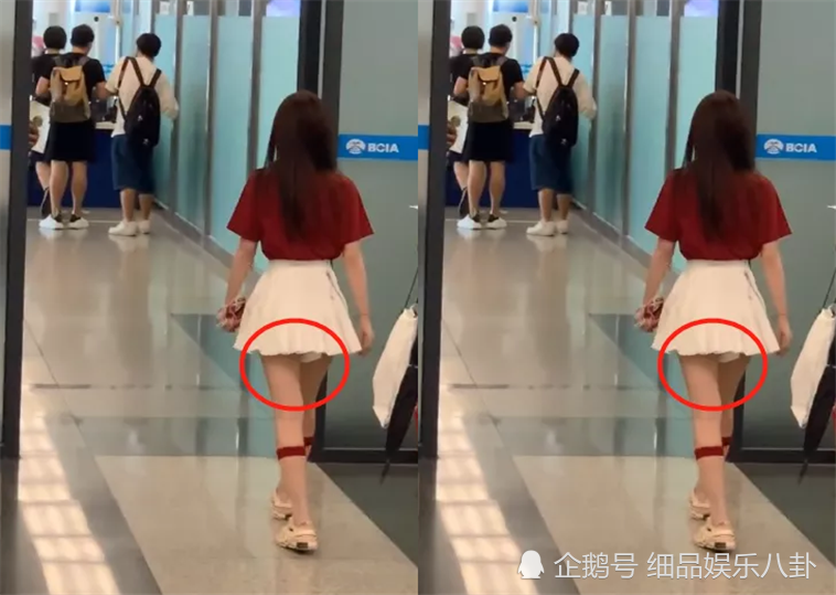 鞠婧祎穿"纸尿裤"裙惊现机场,看着很尬穿上却很美,这