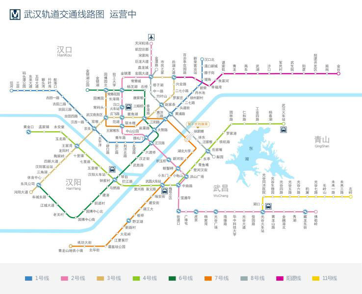 武汉第一条地铁——轨道交通1号线