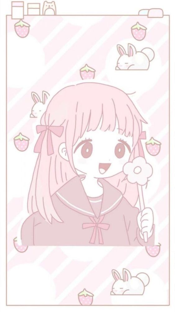 粉色甜系背景图,别人都想要做小仙女,我要做小可爱!