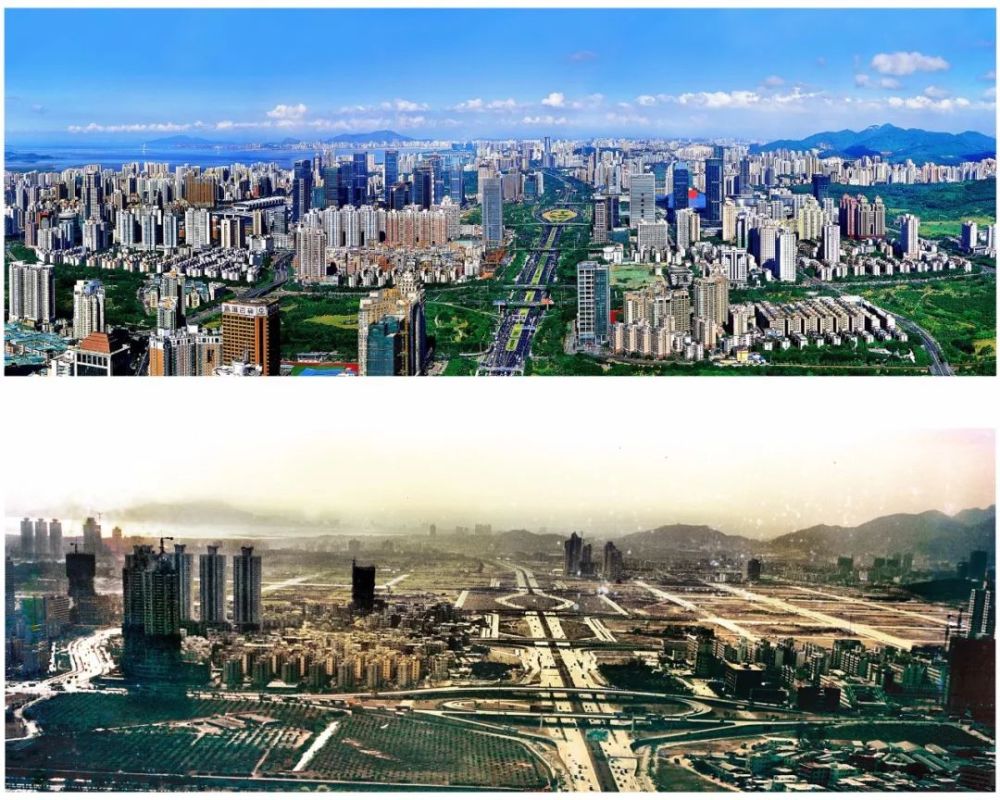 2018年福田中心区 深圳成为了 开放包容,法治昌明 2005年前海 2018年