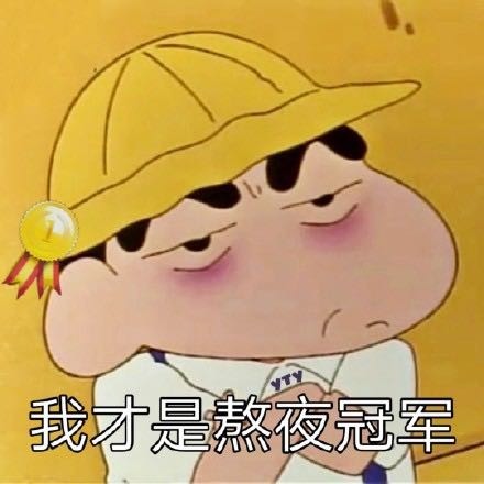日常聊天搞笑表情包:我才是真正的熬夜冠军!