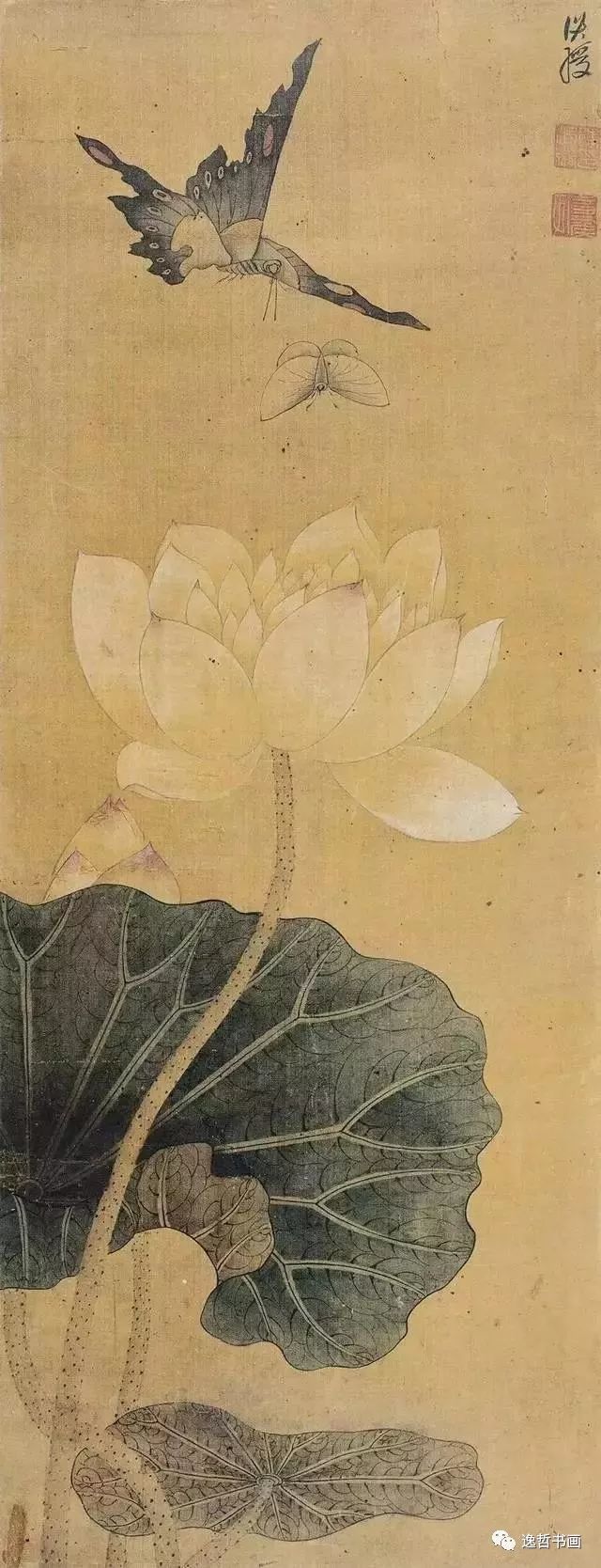 清水出芙蓉——陈洪绶画荷花