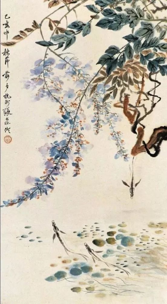 中国花鸟画大家,与江寒汀,唐云,陆抑非合称为称花卉画的四大名旦.