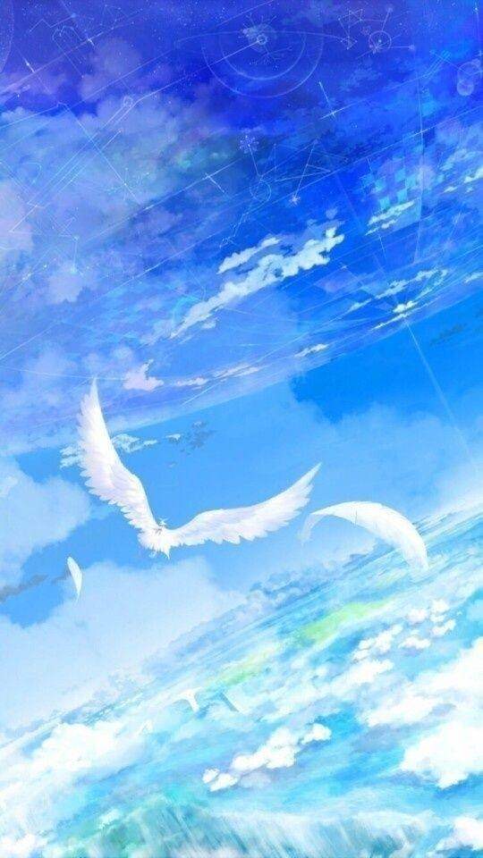 暖心日系动漫壁纸:披着白纱的小姐姐好美丽