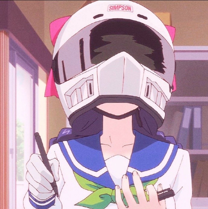 动漫头像,机车美少女