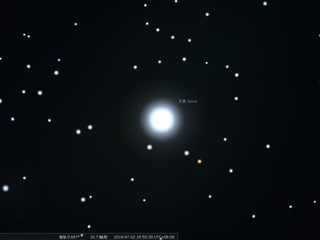 夜空中最亮的恒星---天狼星