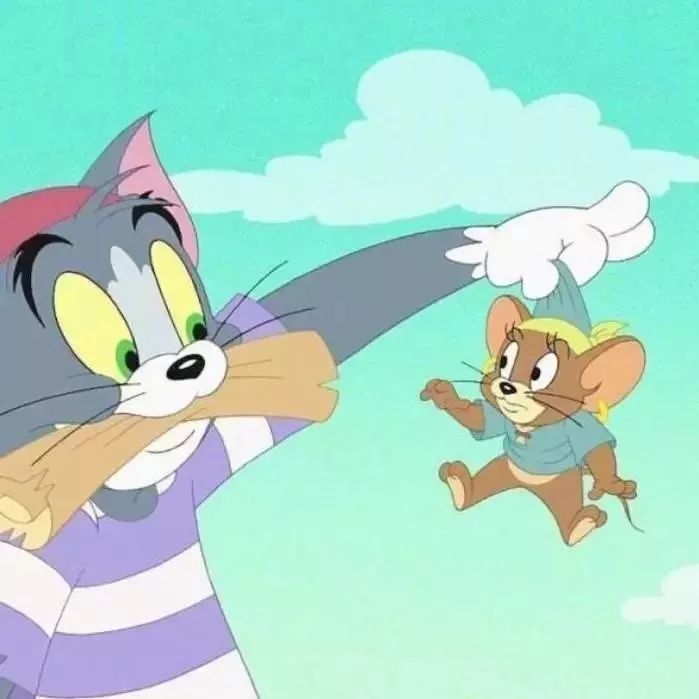 抖音超火头像|猫和老鼠情侣头像