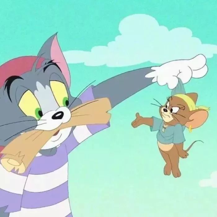 抖音超火头像|猫和老鼠情侣头像