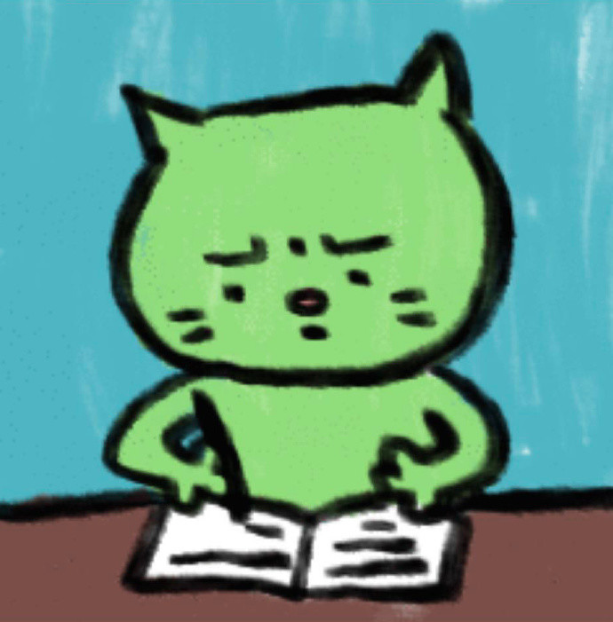 焦虑猫系列卡通头像,太可爱了吧