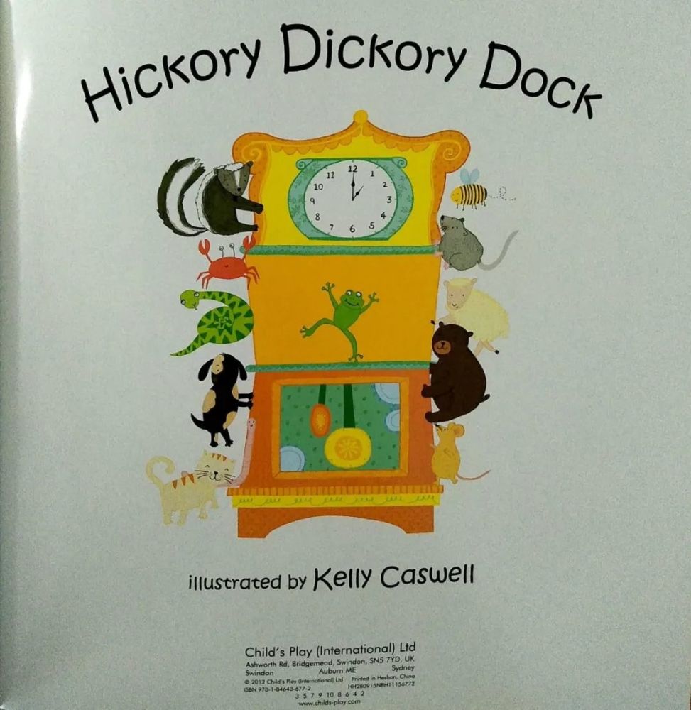 hickory dickory dock 嘀嗒嘀嗒钟声响