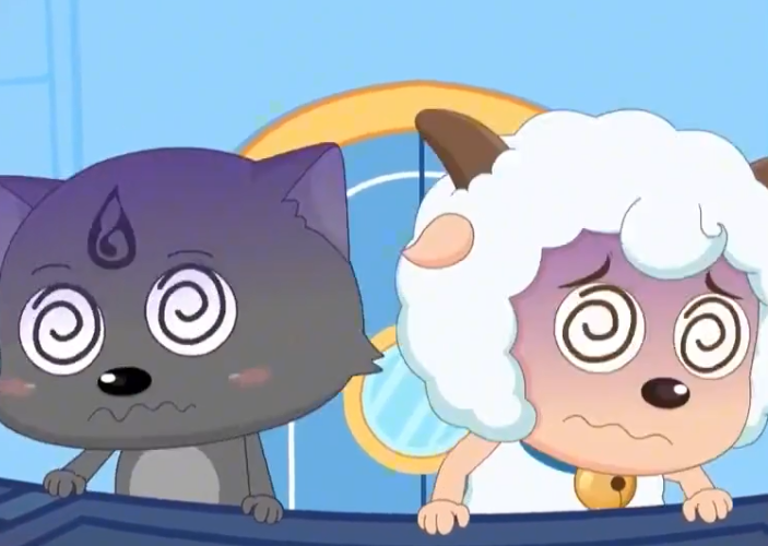 不知道大家还记不记得,喜羊羊和小狼人争夺飞船的片段呢?