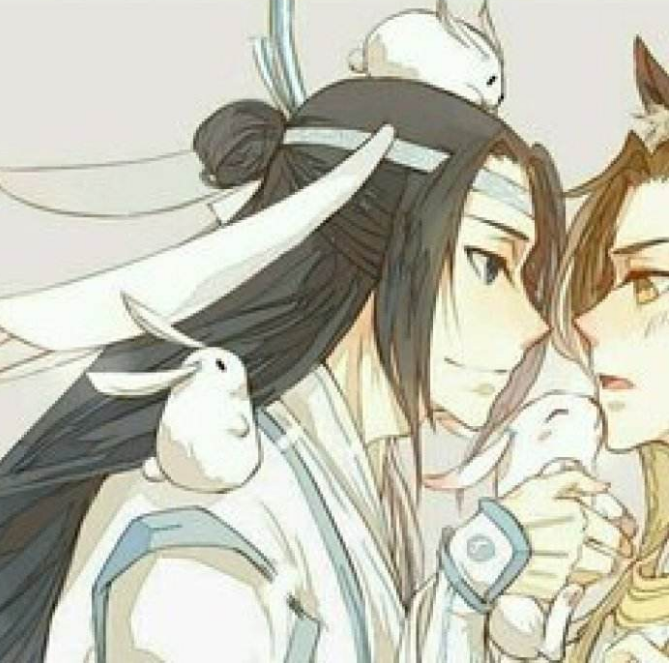 魔道祖师情侣头像,对于忘羡来说,兔子也算他们的"定情