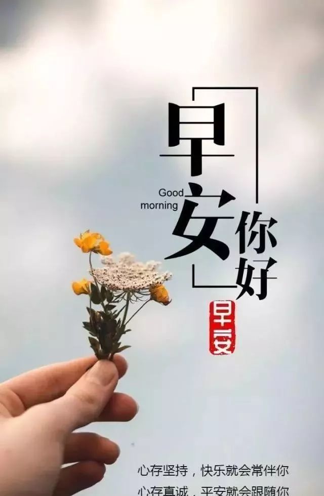 早上好唯美动态图片祝福语 朋友圈早安问候图片带字温馨