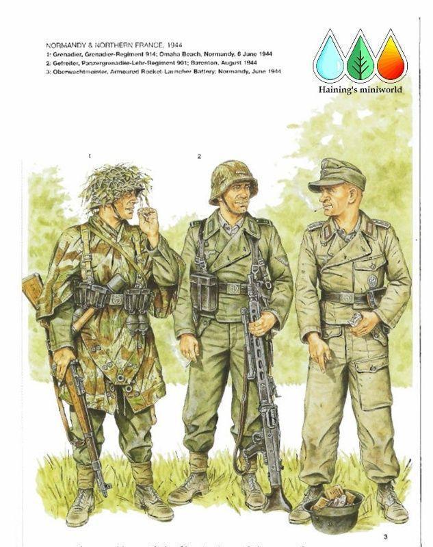 二战德国陆军军服和单兵装备——西线篇,现代感十足
