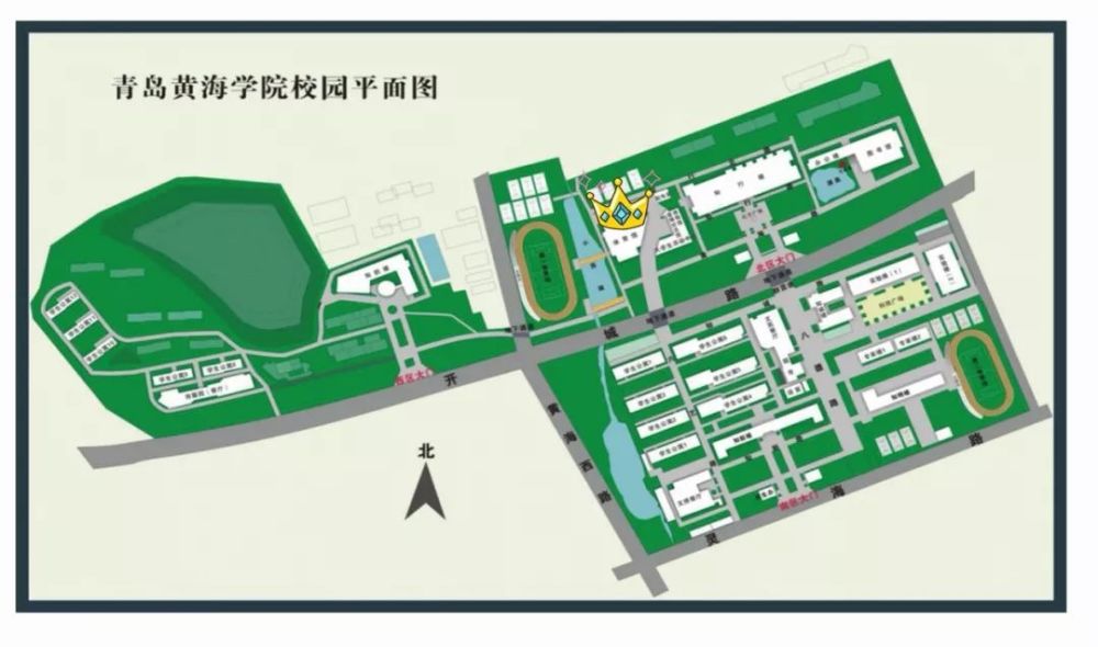 青岛黄海学院校园平面图