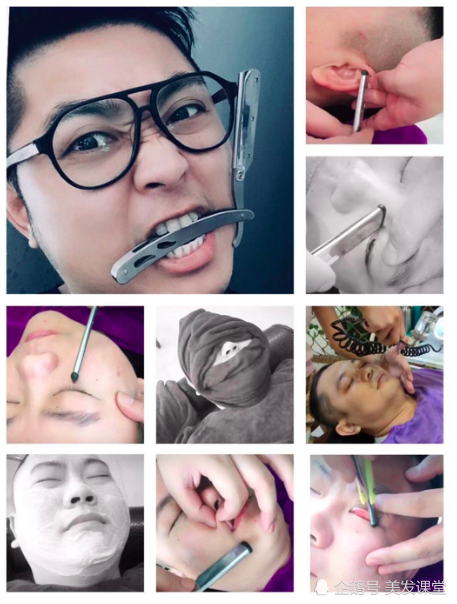 90后理发师,不爱潮店却爱传统刮脸修面