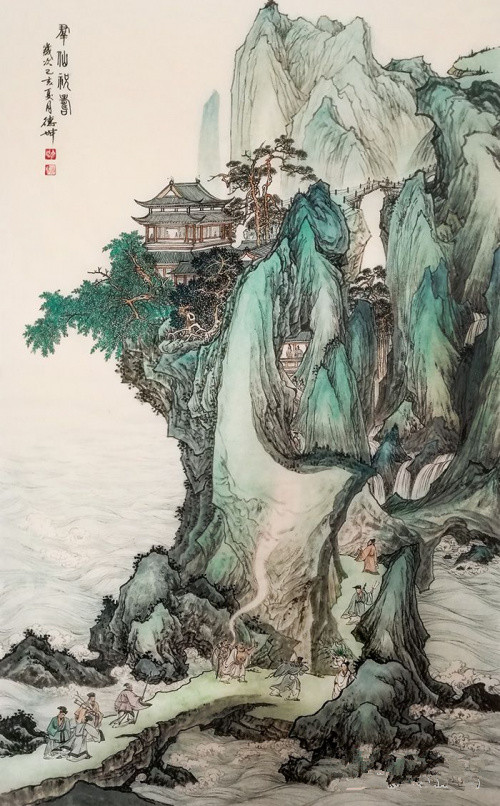 艺术鉴赏:林德坤仿古国画作品 古韵古香