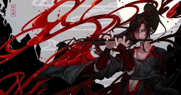 "魔道"横版壁纸:魏婴vs蓝湛,自古红蓝出cp,黑白最搭配!
