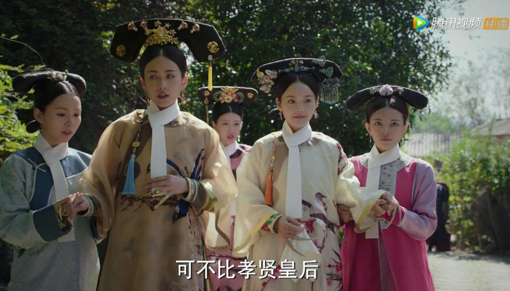 如懿传中巴林湄若从嫔到妃经历了13个造型,点翠钿子美到极致