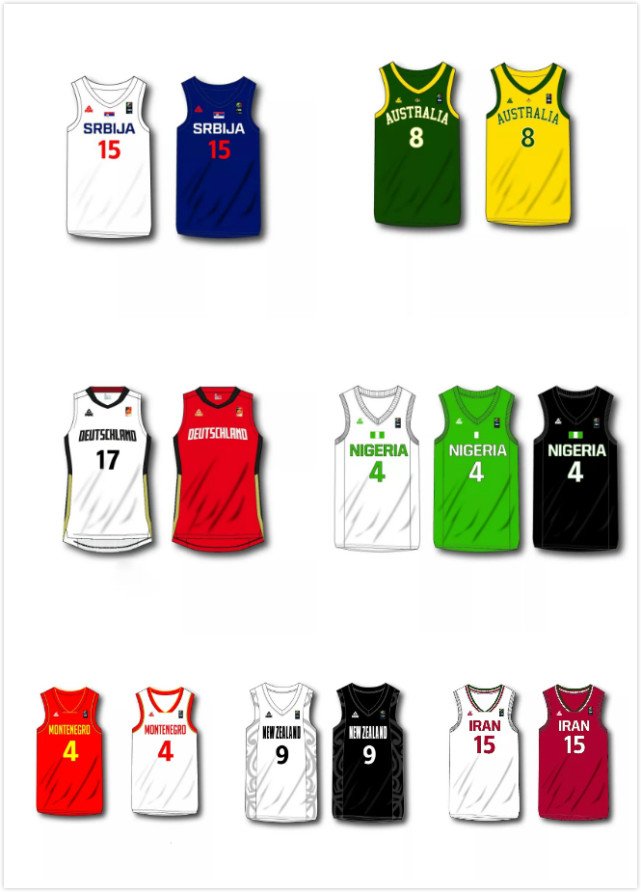 2019篮球世界杯32强球衣重磅发布 你喜欢哪一款？