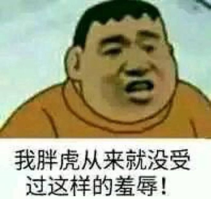 我胖虎从来就没,受过这样的羞辱