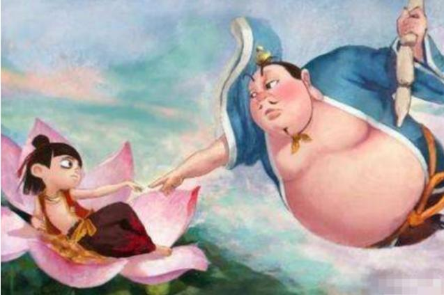 网友cos太乙真人,趴在猪上照片,还原度高达99%!