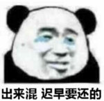 出来混,迟早要还的