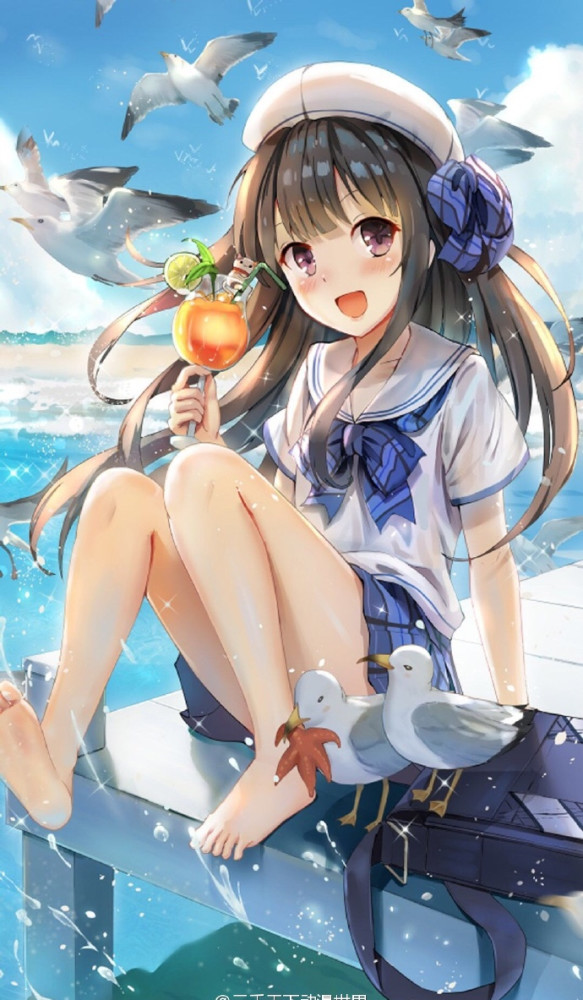 二次元动漫,萌妹手机壁纸无水印,好看