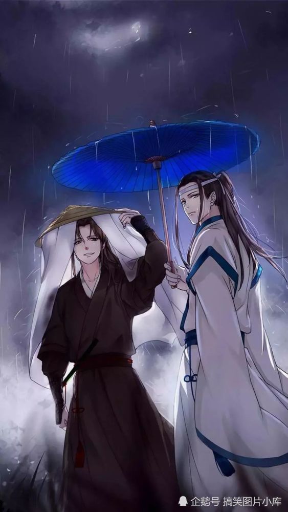魔道祖师无水印壁纸:拿着骷髅头回眸的魏无羡,超级a