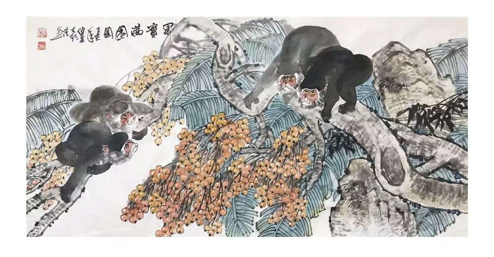 欣赏与分享书画中的猴画