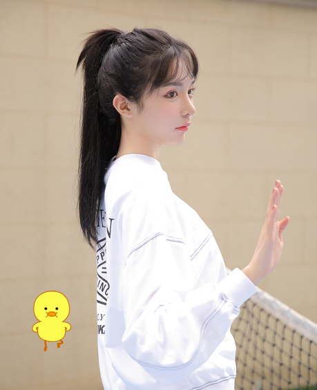 有种女生叫艾比看见她的马尾辫后比小姐姐还要惊艳